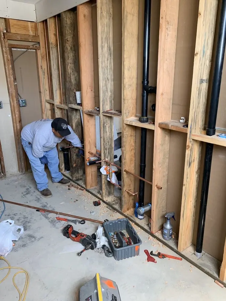 Commercial rough-in plumbing for Gas Line Repair in Nine Row